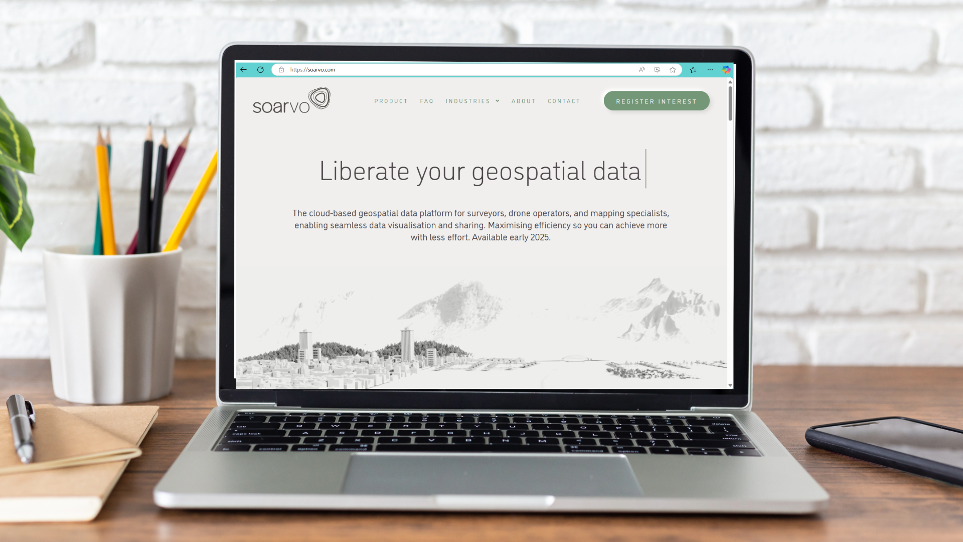 cloud-based geospatial data platform website by Thynne
